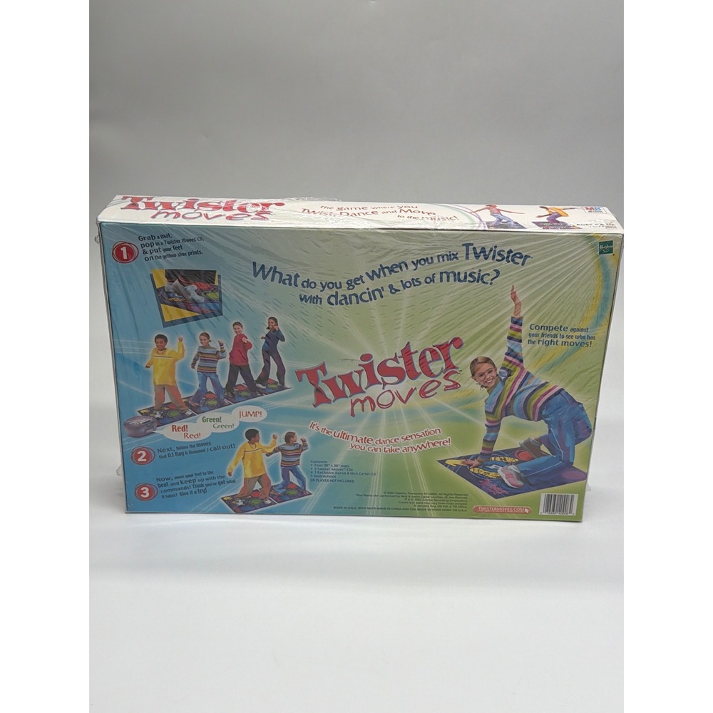 Milton Bradley Twister Moves Board Game 2003 New Sealed Aaron Nick Carter 40908 - Picture 5 of 7